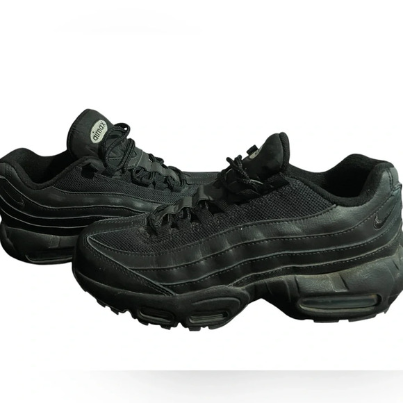 NIKE AIR MAX 95 RECRAFT ALL BLACK - Picture 3 of 5